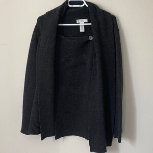 Marina wool Sarah Spencer Black Cardigan Sweater